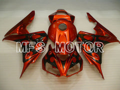 Carénage ABS injecté Honda CBR1000RR 2006-2007 - Style usine - Noir Orange - MFS2880