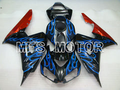 Honda CBR1000RR 2006-2007 Injection ABS Fairing - Flame - Black Blue - MFS2884