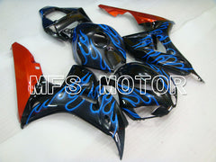 Honda CBR1000RR 2006-2007 Injection ABS Fairing - Flame - Black Blue - MFS2884