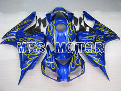 Carénage ABS injecté Honda CBR1000RR 2006-2007 - Flamme - Bleu - MFS2885