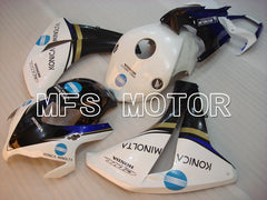 Honda CBR1000RR 2008-2011 Injection ABS verkleidung - Konica Minolta - Schwarz Weiß - MFS2951