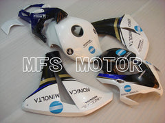 Honda CBR1000RR 2008-2011 Injection ABS verkleidung - Konica Minolta - Schwarz Weiß - MFS2951