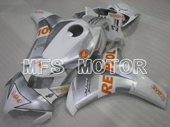 Carénage ABS injecté Honda CBR1000RR 2008-2011 - Repsol - Blanc Argent - MFS2987