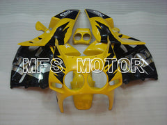 Carénage ABS injecté Honda CBR250RR 1988-1989 - Style usine - Noir Jaune - MFS3020