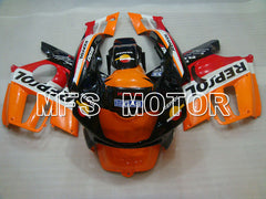 Honda CBR600 F3 1997-1998 Injection ABS verkleidung - Repsol - Schwarz Orange Rot - MFS3076