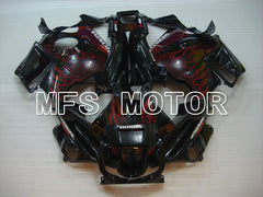 Honda CBR600 F2 1991-1994 ABS verkleidung - Flamme - Schwarz Rot - MFS3084