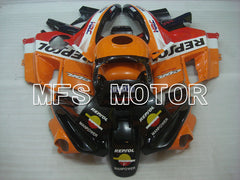 Honda CBR600 F2 1991-1994 ABS verkleidung - Repsol - Schwarz Orange Rot - MFS3098