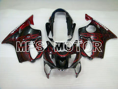 Honda CBR600 F4 1999-2000 Injection ABS Fairing - Flame - Black Red - MFS3123