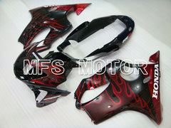 Honda CBR600 F4 1999-2000 Injection ABS Fairing - Flame - Black Red - MFS3123