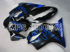 Honda CBR600 F4 1999-2000 Injection ABS Fairing - Flame - Black Blue - MFS3124