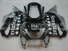 Honda CBR600 F4 1999-2000 Injection ABS Fairing - SevenStars - Black Silver - MFS3138