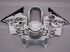Honda CBR600 F4 1999-2000 Injection ABS Fairing - Flame - Black White - MFS3143