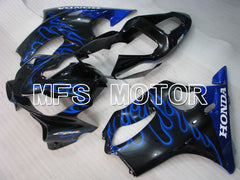 Carénage ABS injecté Honda CBR600 F4i 2001-2003 - Flamme - Noir Bleu - MFS3145