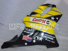 Carénage ABS injecté Honda CBR600 F4i 2001-2003 - Castrol - Noir Jaune - MFS3171