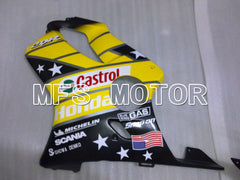 Carénage ABS injecté Honda CBR600 F4i 2001-2003 - Castrol - Noir Jaune - MFS3171