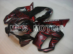 Honda CBR900RR 929 2000-2001 Injection ABS Fairing - Flame - Black Red - MFS3200