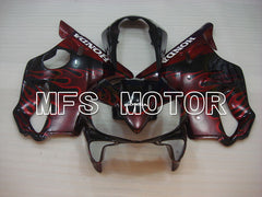 Honda CBR900RR 929 2000-2001 Injection ABS Fairing - Flame - Black Red - MFS3200