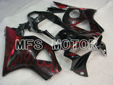 Honda CBR900RR 954 2002-2003 Injection ABS verkleidung - Flamme - Schwarz Rot - MFS3226