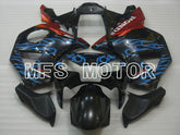 Honda CBR900RR 954 2002-2003 Injection ABS verkleidung - Flamme - Schwarz Blau - MFS3227