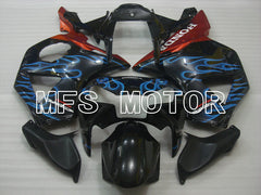 Honda CBR900RR 954 2002-2003 Injection ABS verkleidung - Flamme - Schwarz Blau - MFS3227