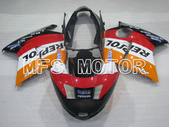 Honda CBR1100XX 1996-2007 Injection ABS verkleidung - Repsol - Schwarz Orange Rot - MFS3243