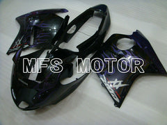 Honda CBR1100XX 1996-2007 Injection ABS verkleidung - Flamme - Schwarz Lila - MFS3246