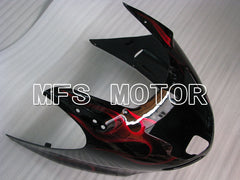 Honda CBR1100XX 1996-2007 Injection ABS verkleidung - Flamme - Schwarz Rot - MFS3249