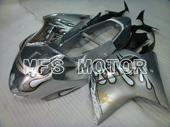 Honda CBR1100XX 1996-2007 Injection ABS verkleidung - Flamme - Silber - MFS3250
