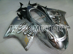 Honda CBR1100XX 1996-2007 Injection ABS verkleidung - Flamme - Silber - MFS3250