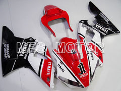 Yamaha YZF-R1 2000-2001 Injection ABS verkleidung - Factory Style - Schwarz Rot Weiß - MFS3281
