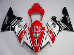 Yamaha YZF-R1 2000-2001 Injection ABS verkleidung - Factory Style - Schwarz Rot Weiß - MFS3281