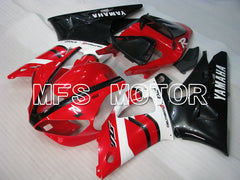 Yamaha YZF-R1 2000-2001 Injection ABS verkleidung - Factory Style - Schwarz Rot Weiß - MFS3286