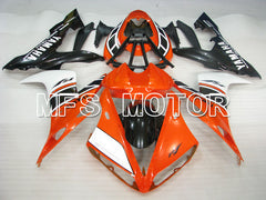 Carénage ABS injecté Yamaha YZF-R1 2004-2006 - Style usine - Noir Orange - MFS3330