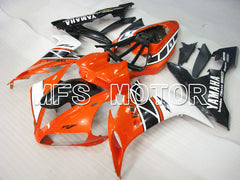 Carénage ABS injecté Yamaha YZF-R1 2004-2006 - Style usine - Noir Orange - MFS3330