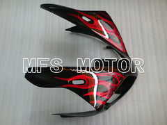 Yamaha YZF-R1 2002-2003 Injection ABS verkleidung - Flamme - Schwarz Rotwein - MFS3351