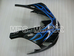 Carénage ABS injecté Yamaha YZF-R1 1998-1999 - Flamme - Noir Bleu - MFS3360