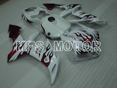 Yamaha YZF-R1 2004-2006 Injection ABS Fairing - Flame - White Red - MFS3373