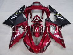 Yamaha YZF-R1 1998-1999 Injection ABS Fairing - Factory Style - Black Red wine color - MFS3394