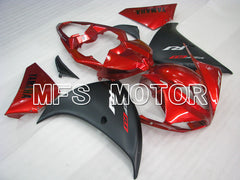 Yamaha YZF-R1 2009-2011 Injection ABS Fairing - Factory Style - Black Red wine color - MFS3396