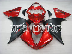 Yamaha YZF-R1 2009-2011 Injection ABS Fairing - Factory Style - Black Red wine color - MFS3396