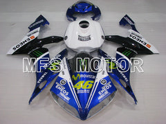 Yamaha YZF-R1 2004-2006 Injection ABS verkleidung - Monster - Schwarz Weiß Blau - MFS3429