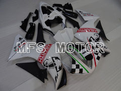 Carénage ABS Injection Yamaha YZF-R1 2009-2011 - ABARTH - Noir Blanc - MFS3447