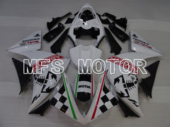 Carénage ABS Injection Yamaha YZF-R1 2009-2011 - ABARTH - Noir Blanc - MFS3447