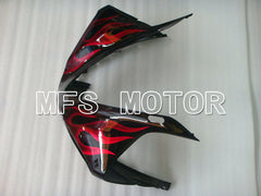 Carénage ABS injecté Yamaha YZF-R1 2009-2011 - Flamme - Couleur vin rouge noir - MFS3450
