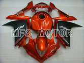 Yamaha YZF-R1 2007-2008 Injection ABS verkleidung - Factory Style - Schwarz Orange - MFS3451
