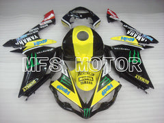 Yamaha YZF-R1 2007-2008 Injection ABS Fairing - Monster - Black Yellow - MFS3465