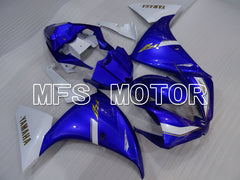 Yamaha YZF-R1 2012-2014 Injection ABS verkleidung - Factory Style - Weiß Blau - MFS3473