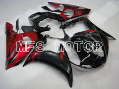 Yamaha YZF-R6 2003-2004 Injection ABS Fairing - Factory Style - Red wine color Black - MFS3487