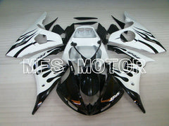 Yamaha YZF-R6 2003-2004 Injection ABS Fairing - Flame - White Black - MFS3490