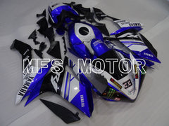 Yamaha YZF-R1 2007-2008 Injection ABS Fairing - Monster - Blue White - MFS3494